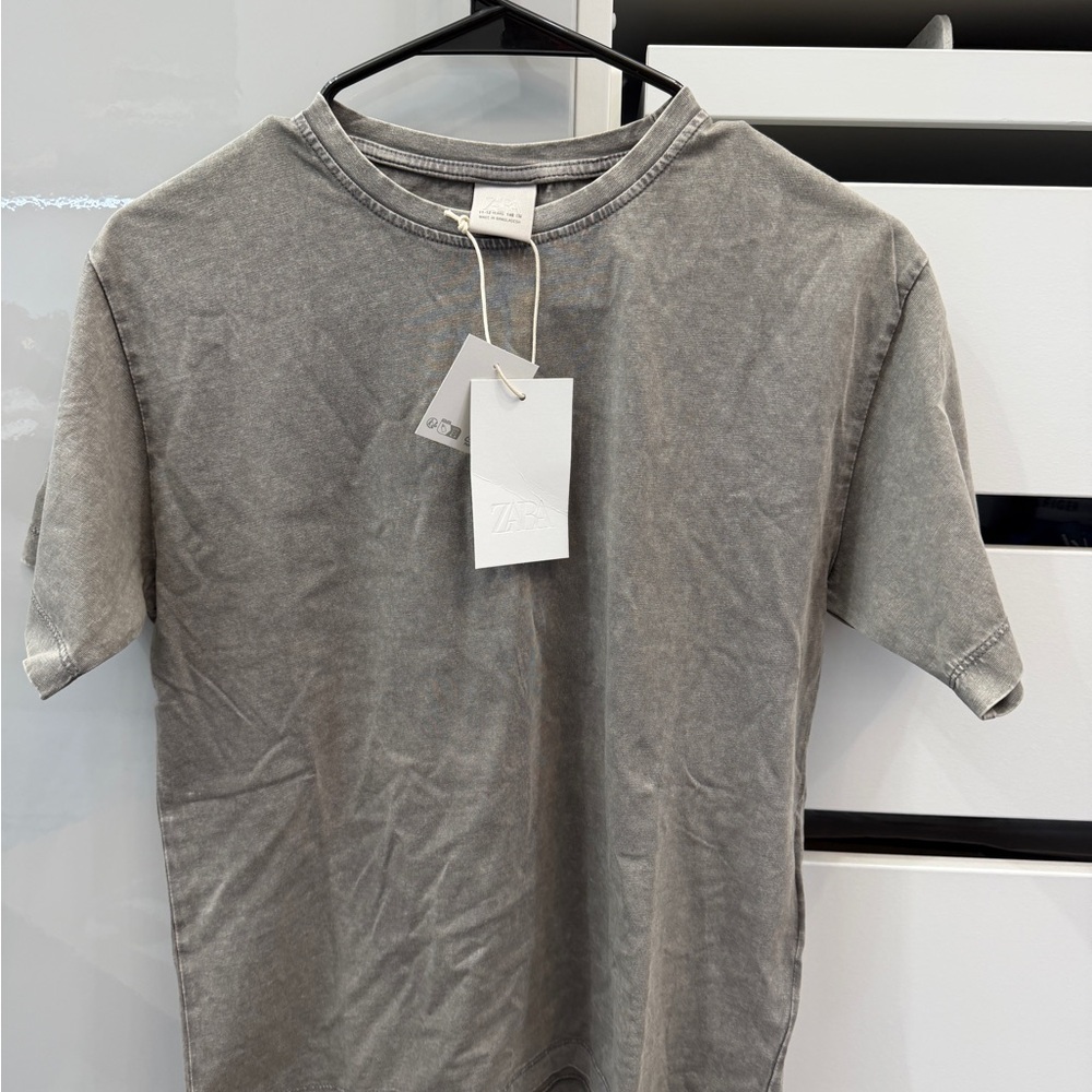 Zara Charcoal Short Sleeve Tee 12years old kids